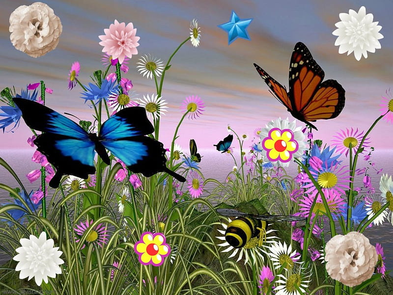 720P free download | BUTTERFLIES AND FLOWERS, GORGEOUS, FLOWERS ...