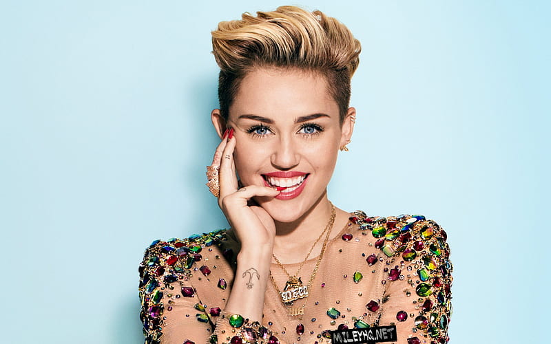 Miley Cyrus, american singer, smile, beauty, HD wallpaper