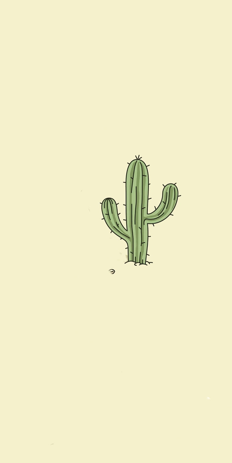 Cute Cactus, art, green, arizona, cartoon, draw, saguaro, plant, tall, desert, fun, adorable, HD phone wallpaper
