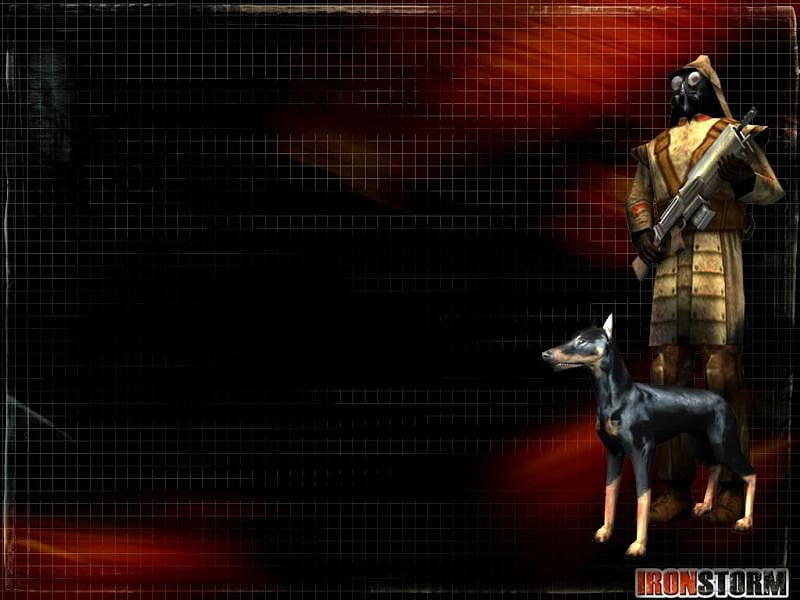 Evil Dude and his Dog, ironstorm, evil guy, knight, doberman, HD wallpaper