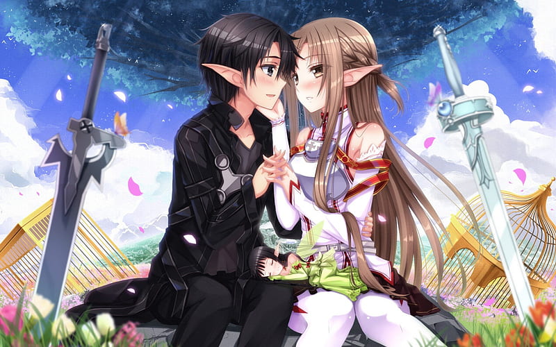 Sword Art, art, girl, sword, anime, HD wallpaper Sword Art, art, girl, sword, anime, HD wallpaper