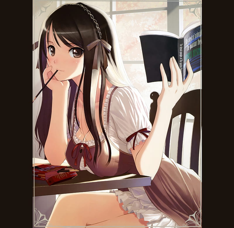 Anime Girl Thinking Drawing, HD Png Download is free transparent png image.  To explore more similar hd image … | Anime expressions, Anime art girl,  Manga anime girl