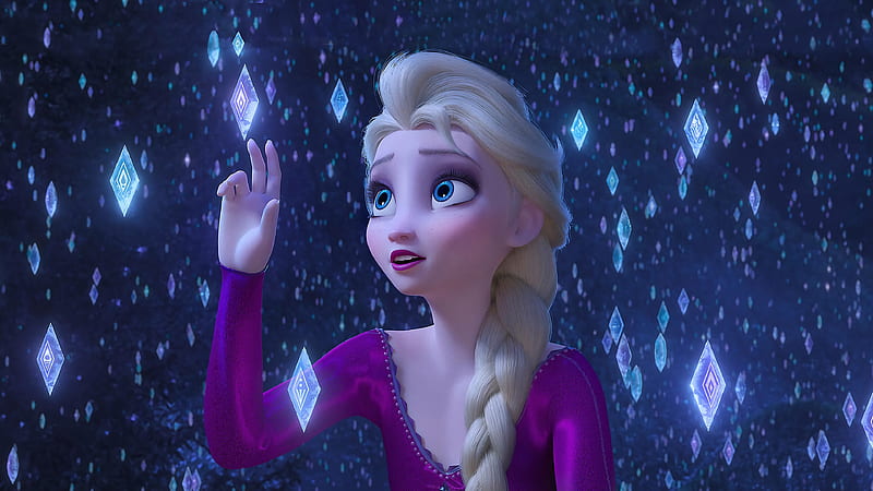 Frozen 2, Elsa, Snowflakes, . Mocah, HD wallpaper