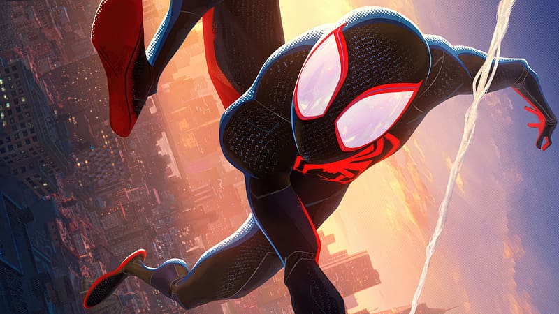 Miles Morales In Spiderman Across The Spider Verse 2023 , spider-man-across-the-spider-verse, spiderman, 2023-movies, movies, HD wallpaper