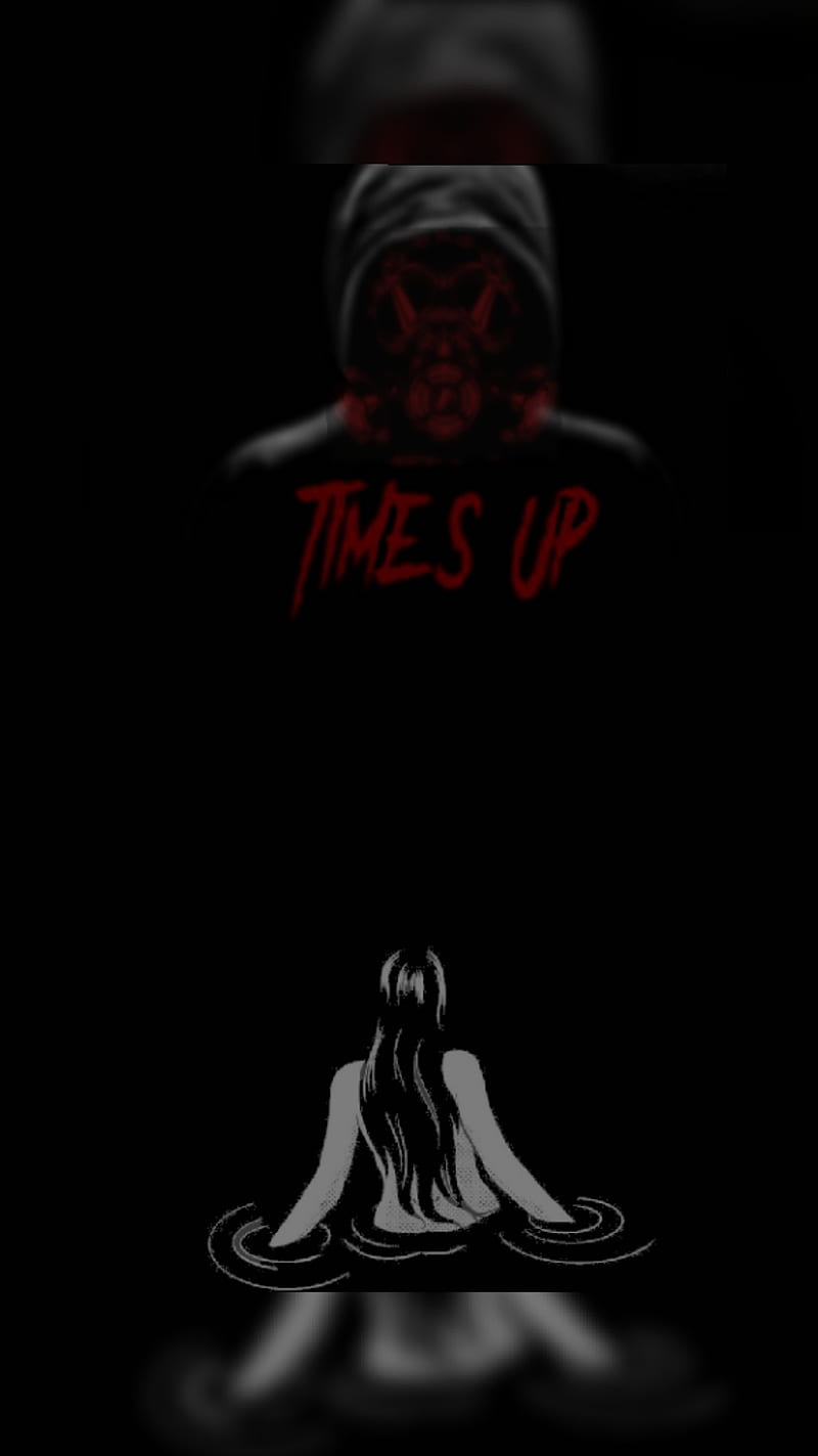 Times up, apocolypse, clash, dark, die, end of world, fear, red, royal, sad, woman, HD phone wallpaper