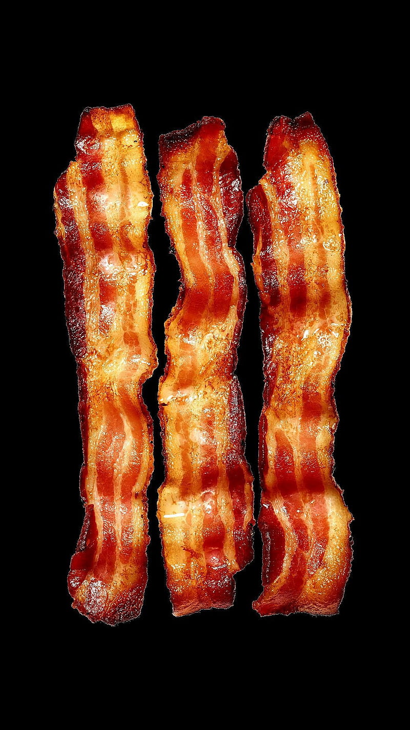 Bacon, fried, crisp, delicious, HD phone wallpaper