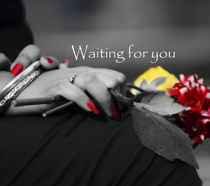Waiting For You, alone girl love, missing you, sad love, HD wallpaper
