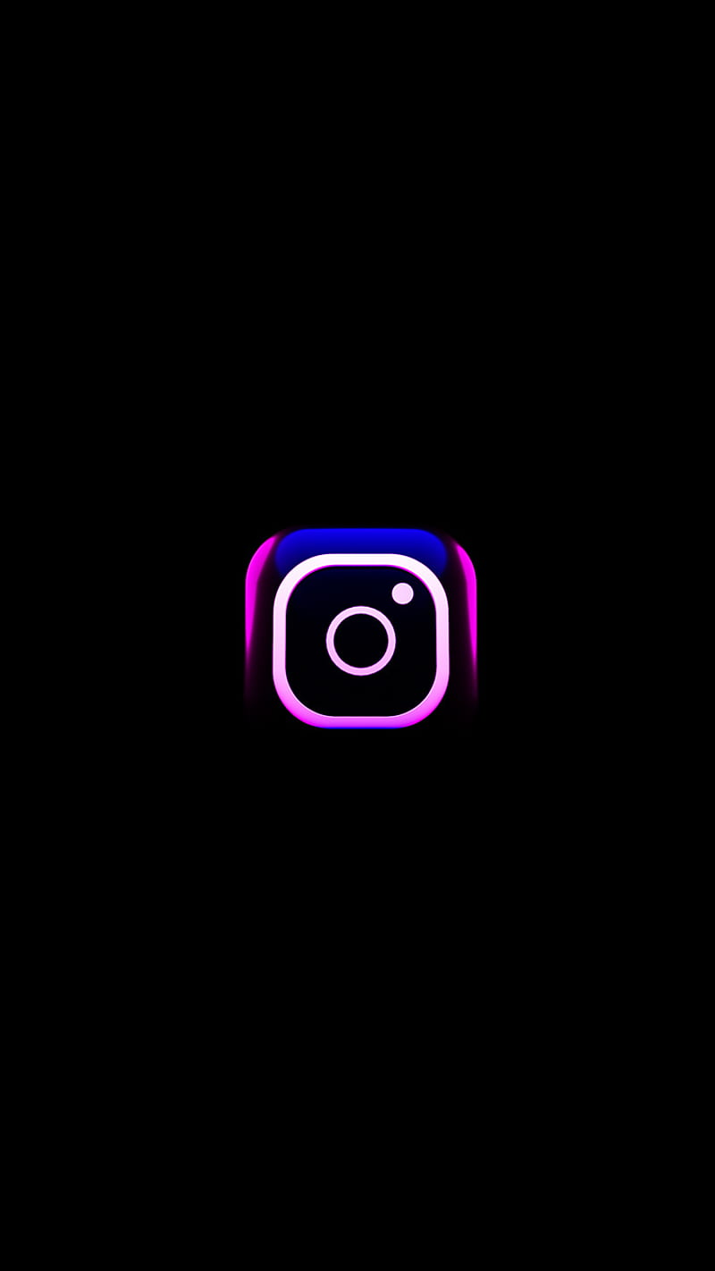 Download White Instagram Logo With Smoke Wallpaper | Wallpapers.com