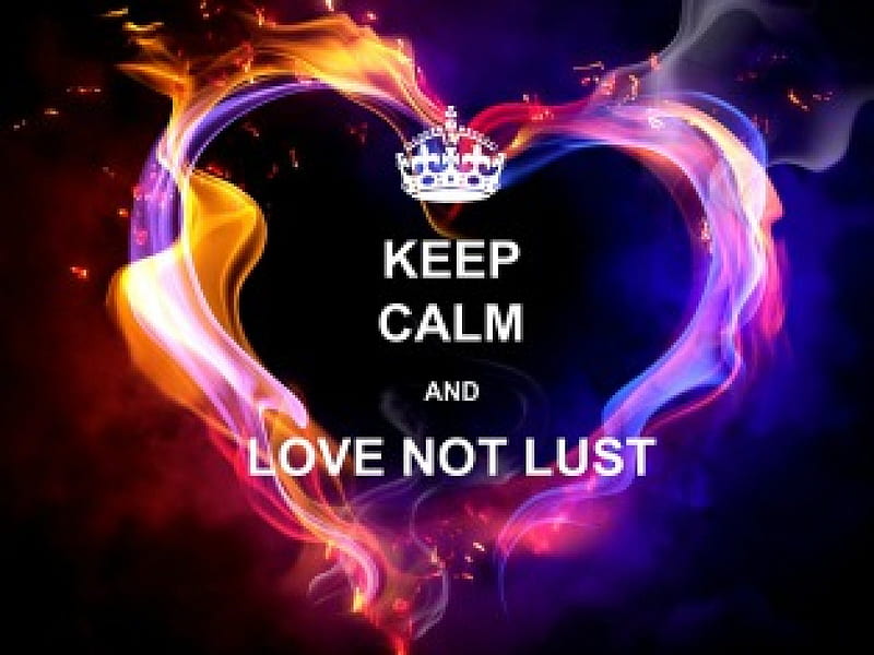 Keep calm and..., Keep Calm, Love, Heart, Lust, HD wallpaper