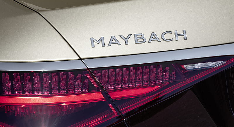 2021 Mercedes-Maybach S-Class (Color: Designo Rubellite Red / Kalahari Gold) - Badge , car, HD wallpaper