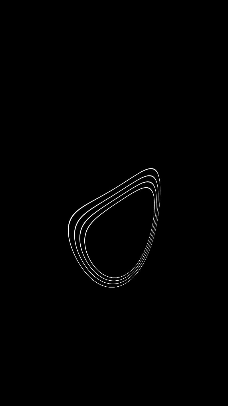 Ringo, abstract, black, desenho, lines, oled, oval, ring, rings, forma, surreal, HD phone wallpaper