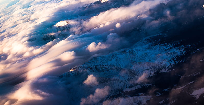 Birds Eye View Of Clouds , clouds, nature, HD wallpaper