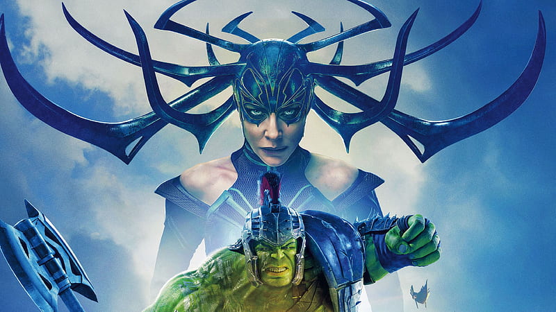 Hulk Hela In Thor Ragnarok, hulk, hela, thor-ragnarok, superheroes, HD wallpaper