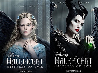 b Angelina Jolie - 11 x 17 Maleficent Mistress Of Evil movie poster 