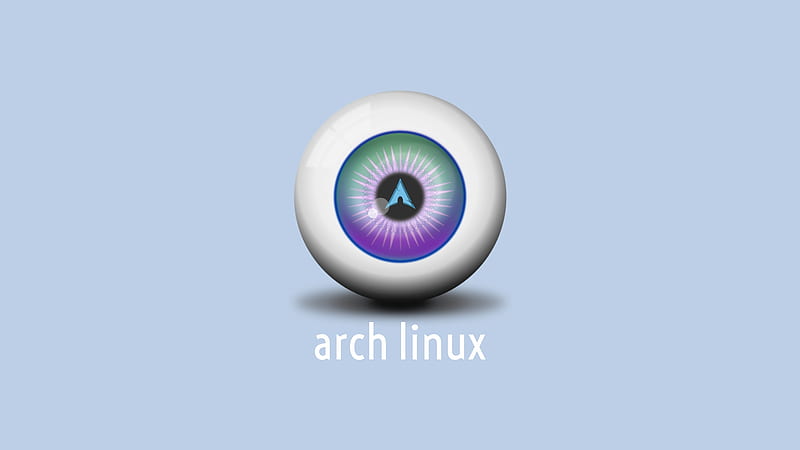Arch Linux Eyeball, linux, arch, eye, plain, HD wallpaper