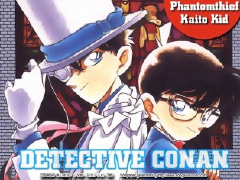 Detective Conan, Duo, Conan Edogawa, Kaito Kid, Male, Megane, HD wallpaper