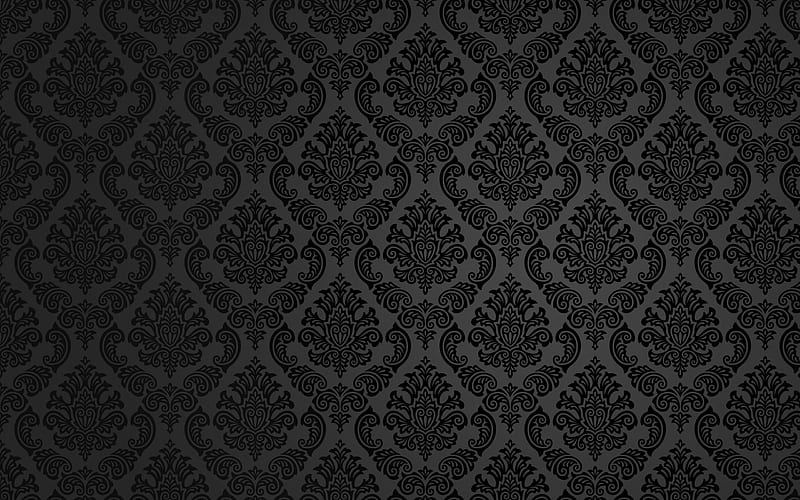 Vintage pattern, floral pattern, dark background, vintage, damask patterns,  damask texture, HD wallpaper | Peakpx