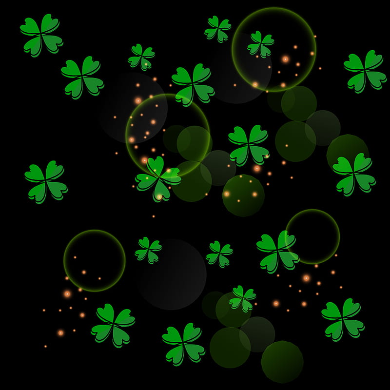 lucky clover charm, Happy St. Patrick’s Day, Saint Patrick, coins, green, luck, lucky charm, lucky clover, rainbow, HD phone wallpaper