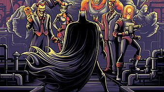 Batman cartoon illustration #Batman animated series Gotham City batman the  animated series #1080P #wallpaper …