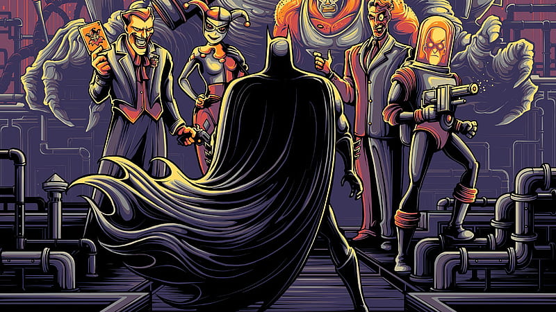 Batman Animated Series, batman, superheroes, artwork, HD wallpaper
