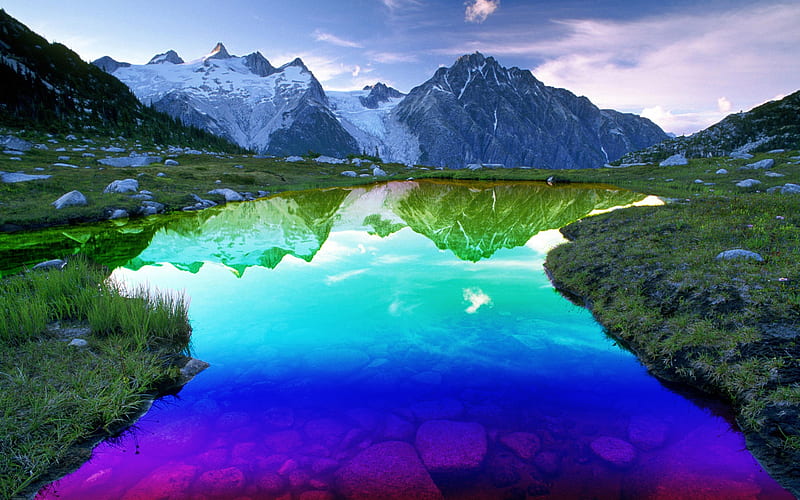 Colors of Nature, rocks, grass, background, snowy, nice, stones, multicolor, mounts, paisage, hills, dawn, winter, snow, purple, mountains, violet, glaciar, white, bonito, breathtaking, seasons, superb, cold, green, scenery, blue, lakes, paisagem, icy, day, deep water, reflected, pc, scene, wonderful, iced, clouds, cenario, scenario, outstanding, peaks, beauty, sunrise, morning, rivers, , paysage, cena, translucent, lagoons, sky, panorama, water, cool, surface, awesome, computer, ice, landscape, colorful, gray, laguna, mirror, amazing, multi-coloured, view, transparent, colors, plants, colours, frozen, reflections, HD wallpaper