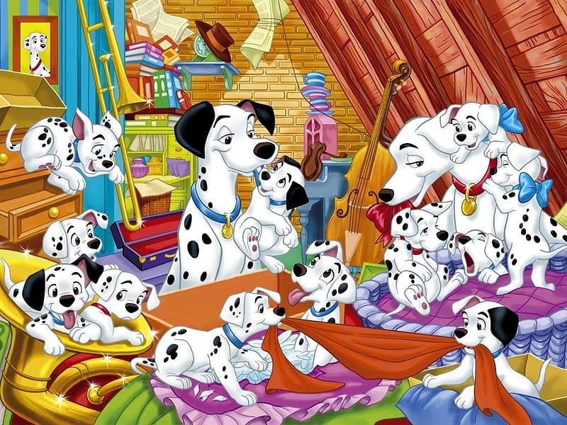One Hundred and One Dalmatians (1961), 101 dalmatians, animation, caine,  child, HD wallpaper | Peakpx