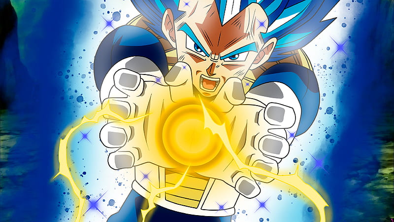 Vegeta - Final Flash with ssj4 - Prince Trunks