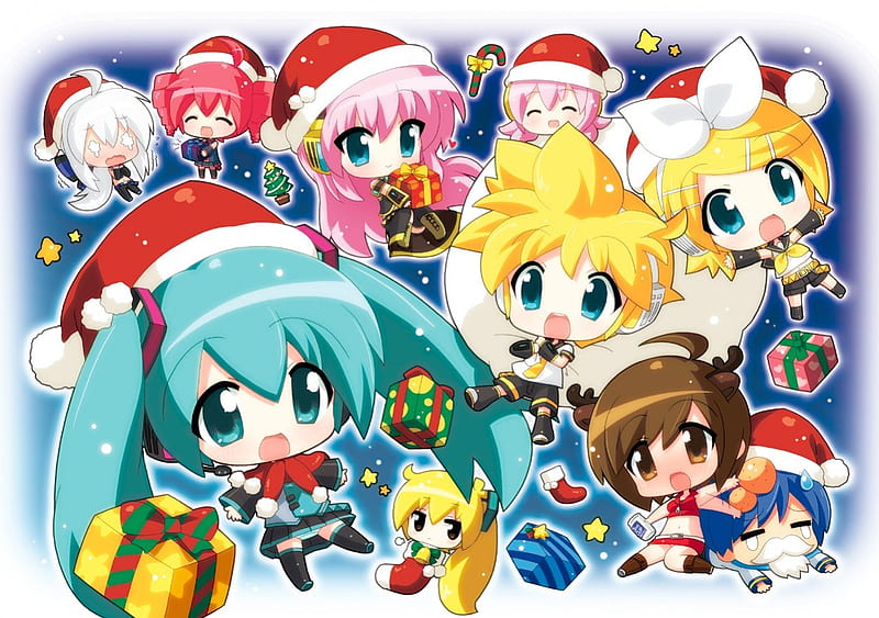 awoo | Padoru | Anime christmas, Anime chibi, Chibi characters