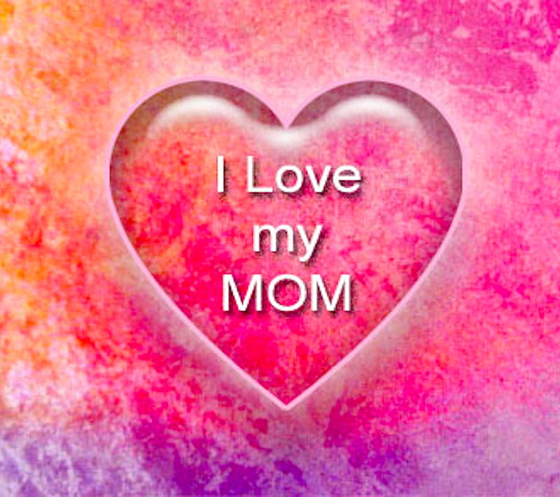 I Love My MOM, heart, pink, HD wallpaper | Peakpx