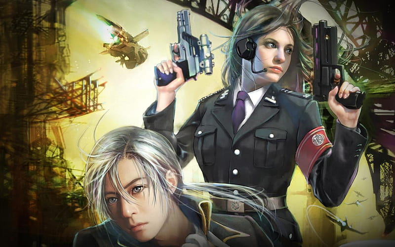 Thoroughly Dangerous, guns, fighting, battle, soldiers, women, HD wallpaper Thoroughly Dangerous, guns, fighting, battle, soldiers, women, HD wallpaper
