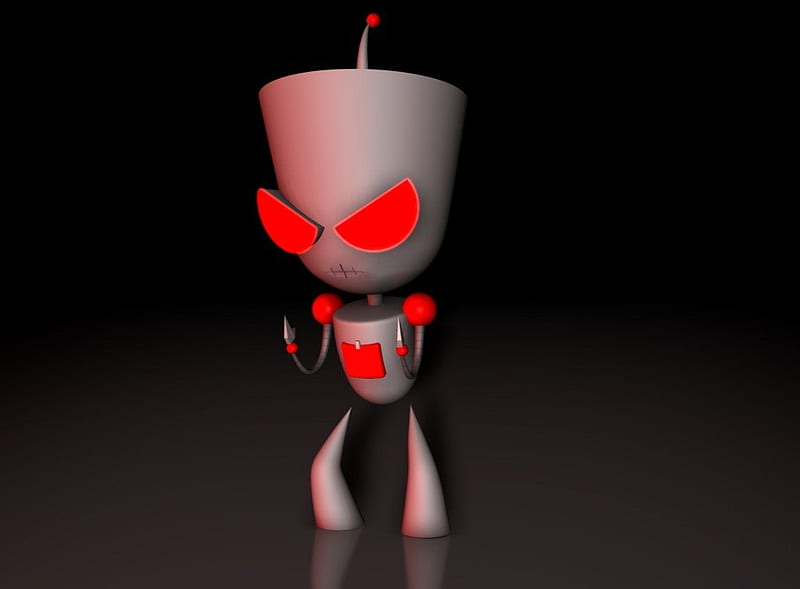 Prep for the Coming Badness, 3d, invader zim, robot, abstract, HD wallpaper