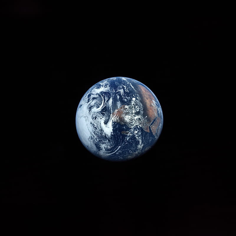 earth, planet, black, space, HD phone wallpaper