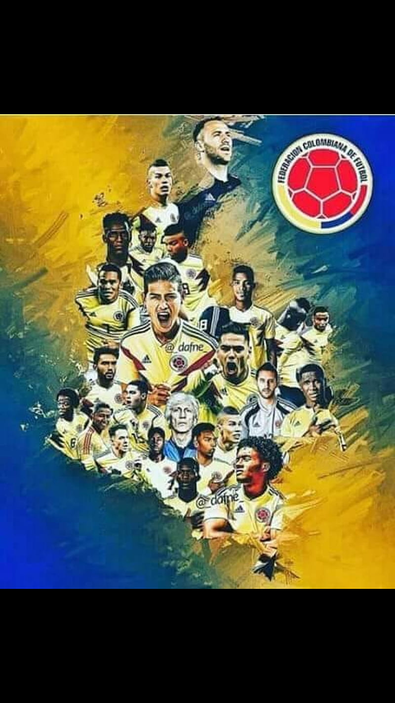 Colombia, falcao, football, james, mundial rusia, seleccion colombia, tricolor, HD phone wallpaper