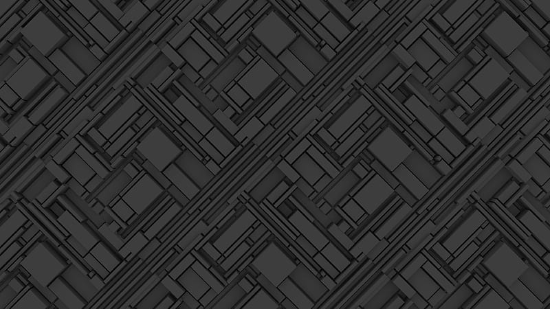 structure, lines, geometry, rectangles, gray, HD wallpaper