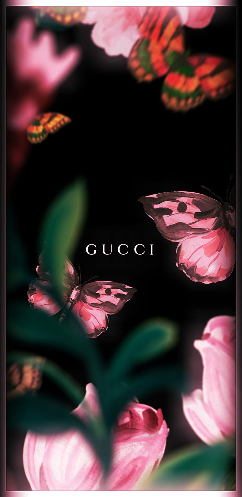 Gucci Girl Flowers, love, loving, memory, pink, rose, supreme, violet, HD phone wallpaper