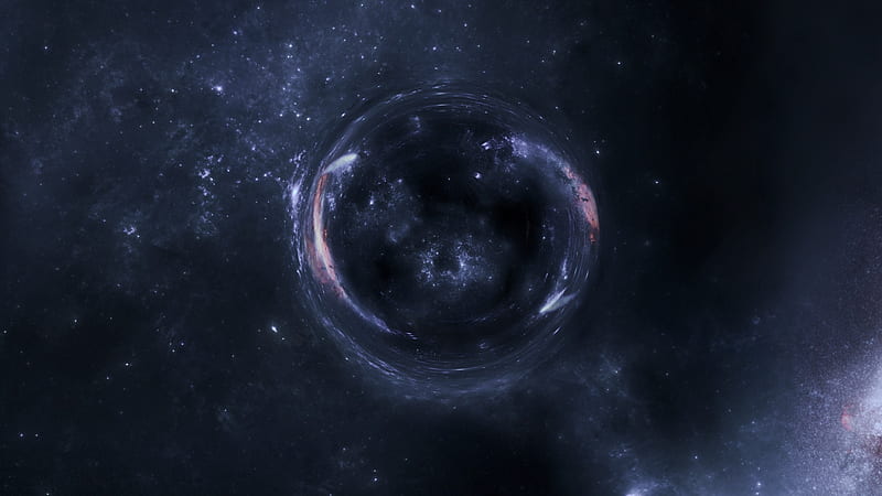 black hole, galaxy, universe, gate, nebula, Space, HD wallpaper
