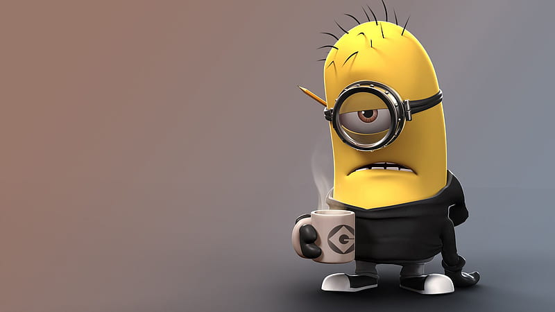 One Eye Minions With Cup Minions, HD wallpaper | Peakpx