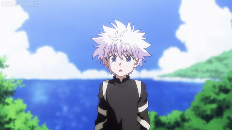 Wallpaper : Hunter x Hunter, Killua Zoldyck, white hair, smiling