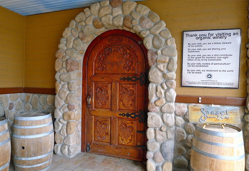 Solid Wooden Door, Wines, doors, entrance, wood, HD wallpaper