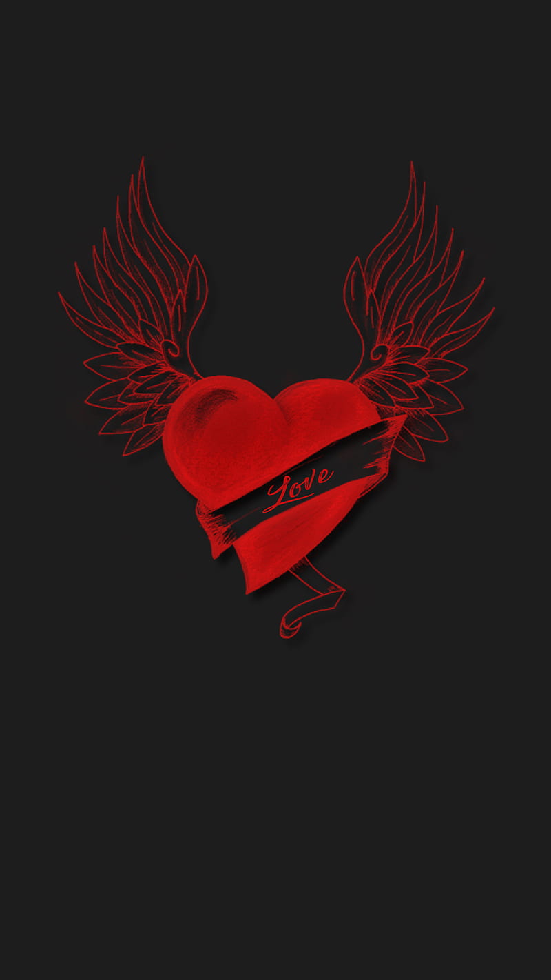 Love Heart, dark, amoled red, HD phone wallpaper | Peakpx Love Heart, dark, amoled red, HD phone wallpaper | Peakpx