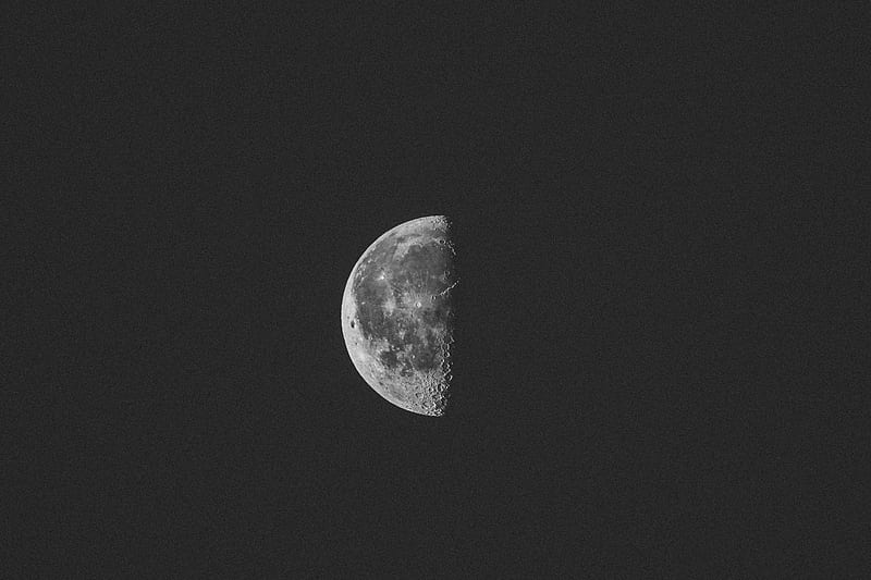 Dark Night Moon, moon, night, nature, graphy, HD wallpaper