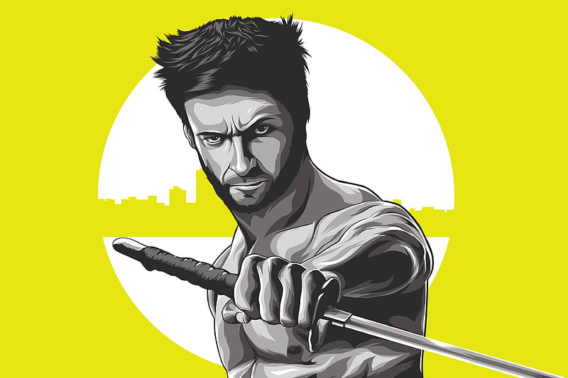 Wolverine Illustration, wolverine, superheroes, artwork, HD wallpaper