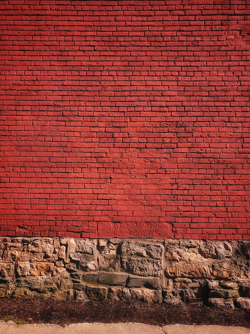red brick wall, HD phone wallpaper