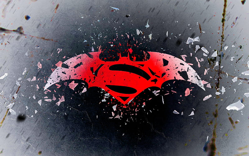 Batman Superman Logo Art , batman, superman, superheroes, artist, artwork, digital-art, HD wallpaper