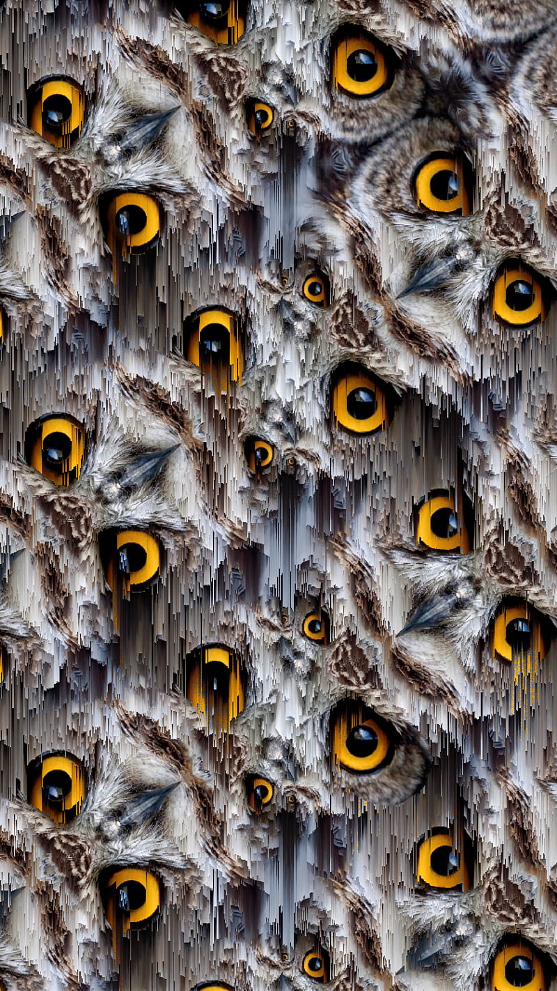 Trippy owls, 420, Entertainment, animal, animals, optical, pixel,  psicodelia, HD phone wallpaper | Peakpx