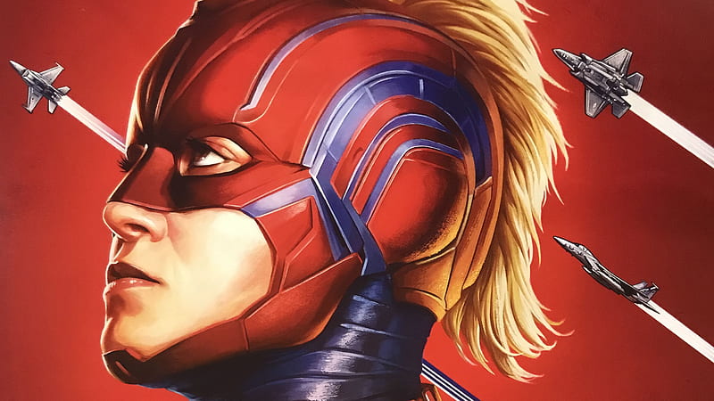 Captain Marvel 2019, captain-marvel, superheroes, artwork, digital-art, HD wallpaper