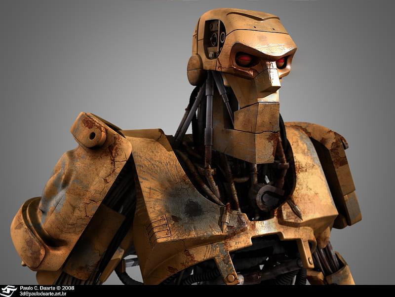 abc robot, 2000ad, judge dredd, future, sifi, HD wallpaper