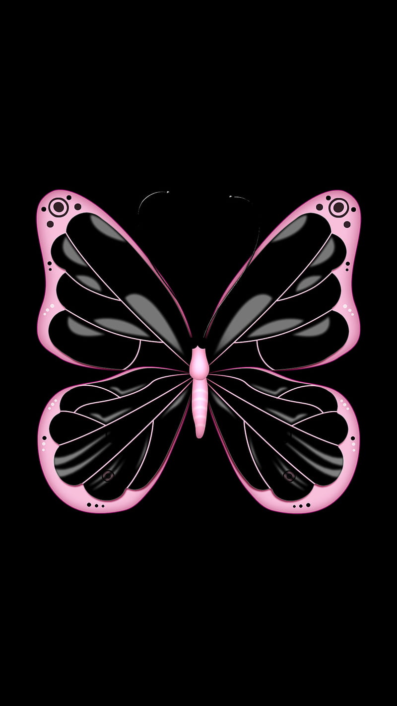 Pink Butterfly, HD phone wallpaper