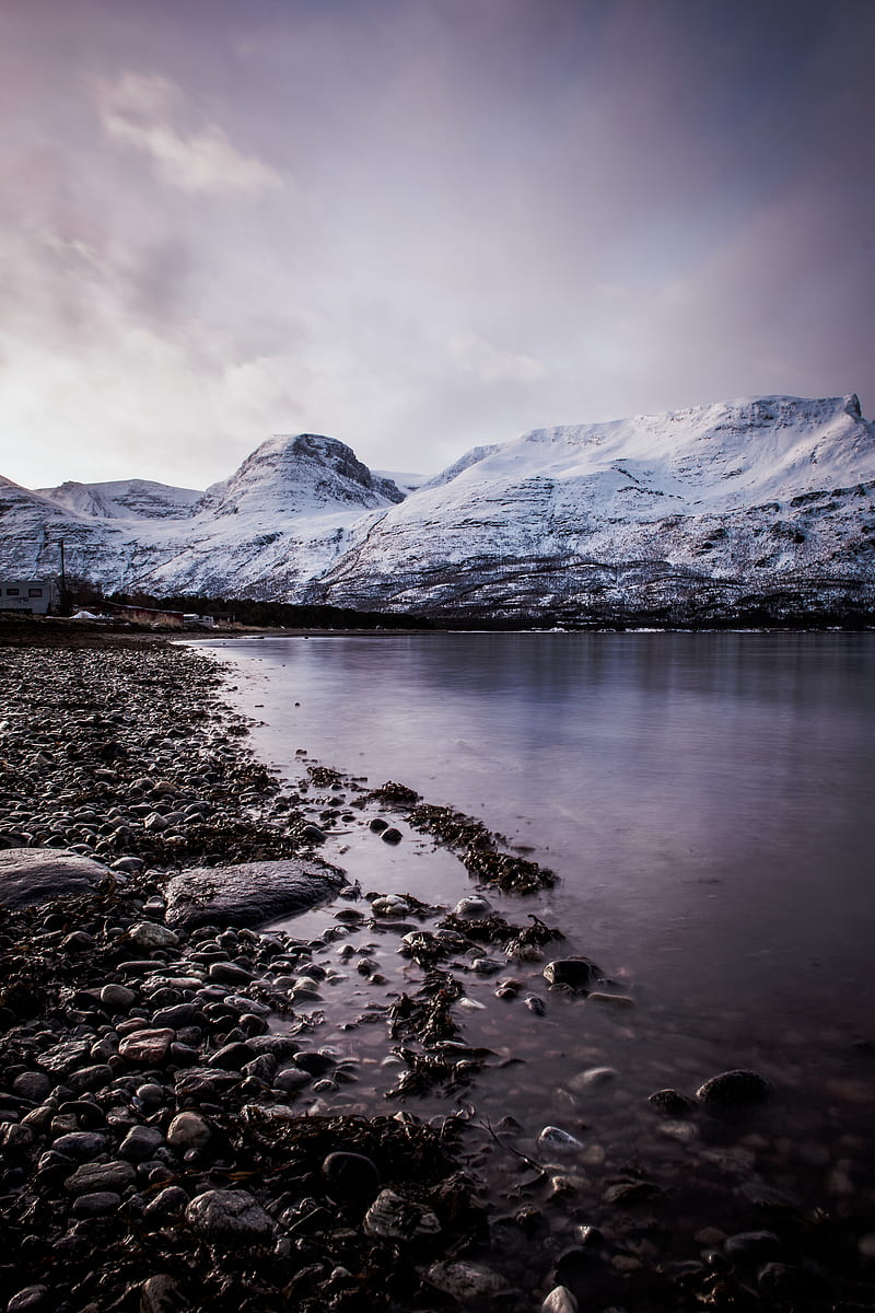 Mountains Covered With Snow, HD phone wallpaper