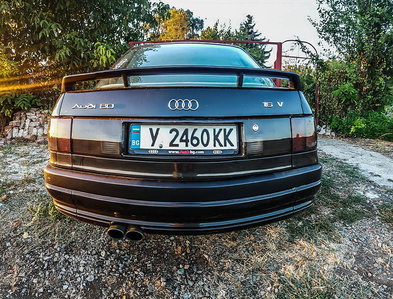Audi 80 Sport Edition, 80, black hella, car, b3, bulgaria, sport edition, audi, HD wallpaper